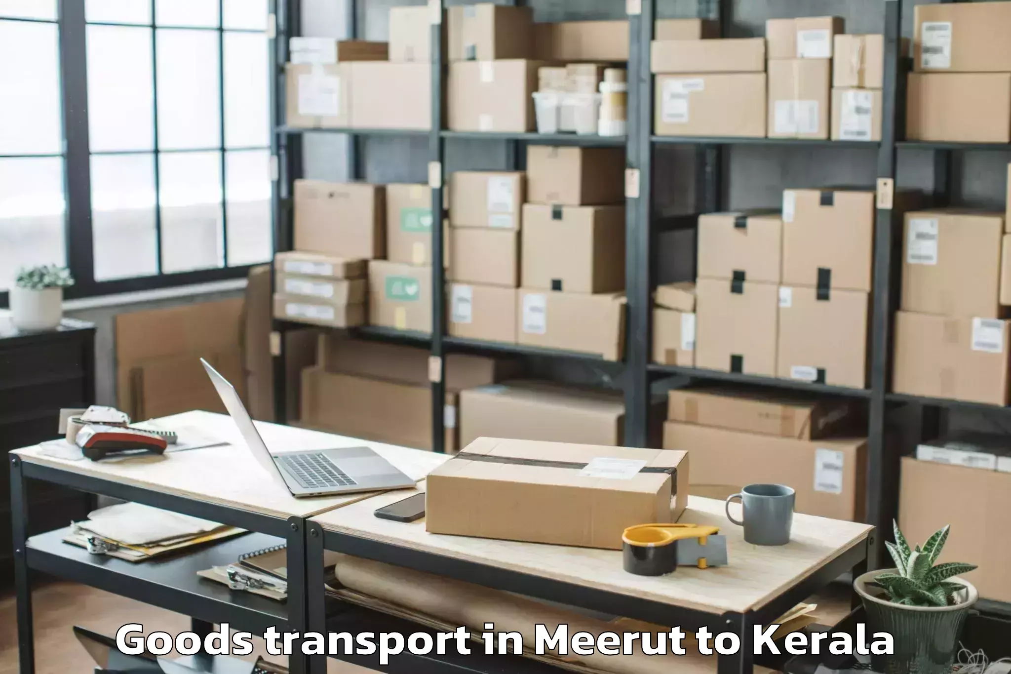 Easy Meerut to Paravur Tekkumbhagam Goods Transport Booking